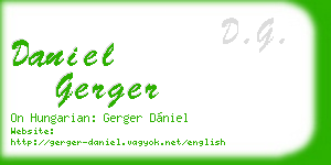 daniel gerger business card